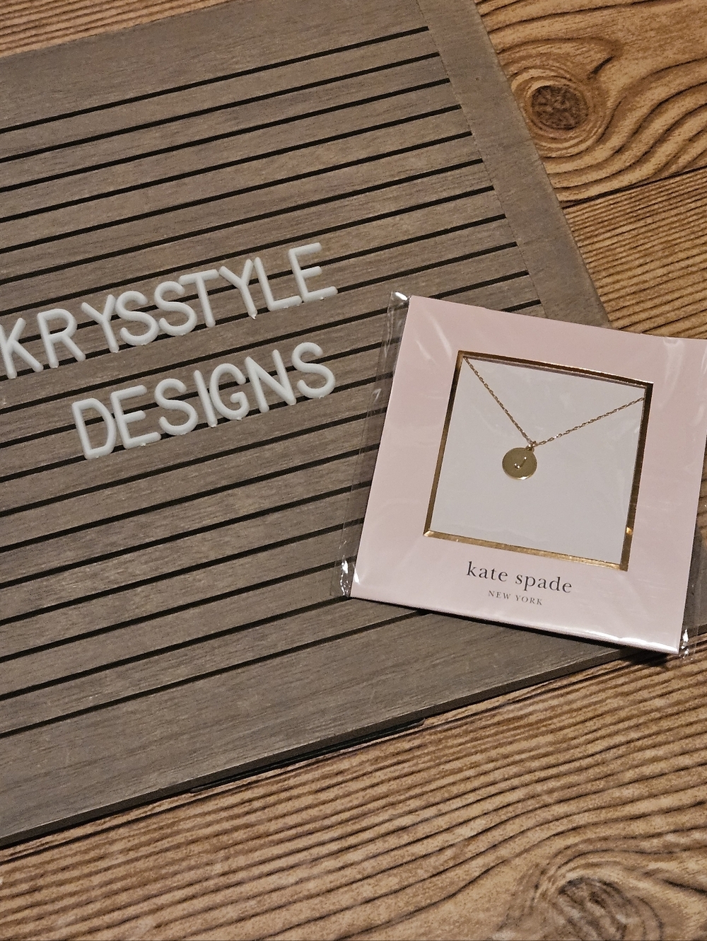 Kate Spade Letter J necklace Gold